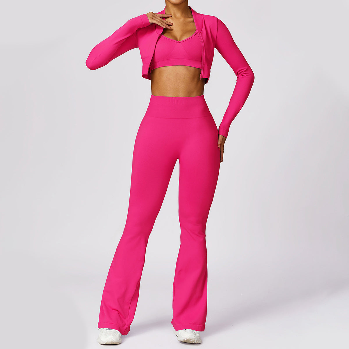 Seamless Sport Flare Leggings - Frossard