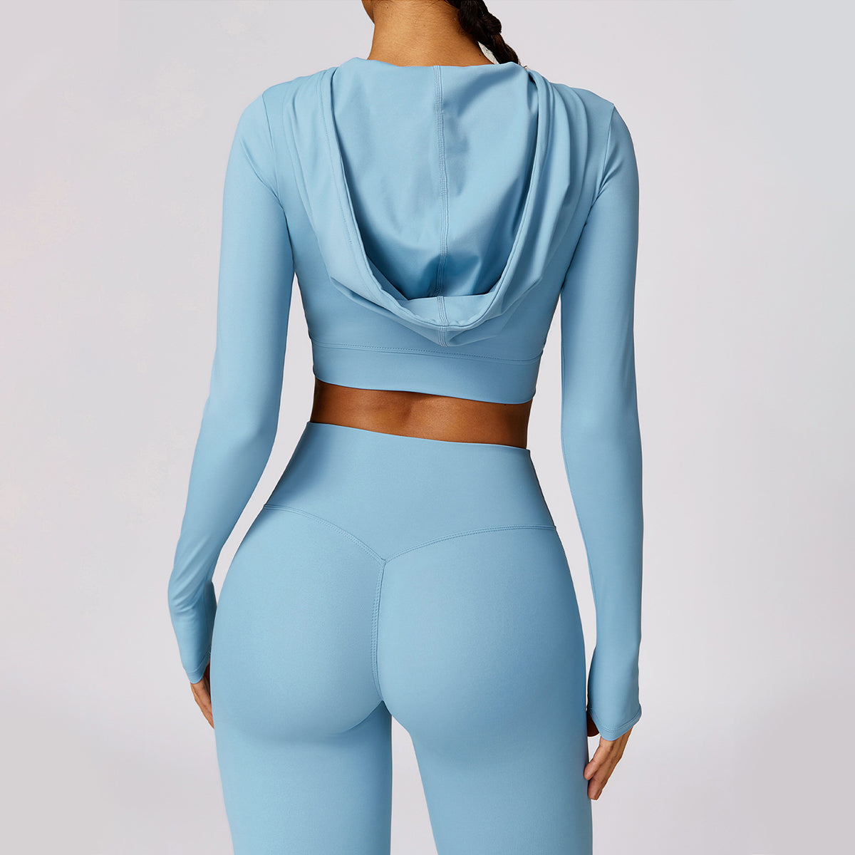 Hoodie Cropped Sports Top - Etel