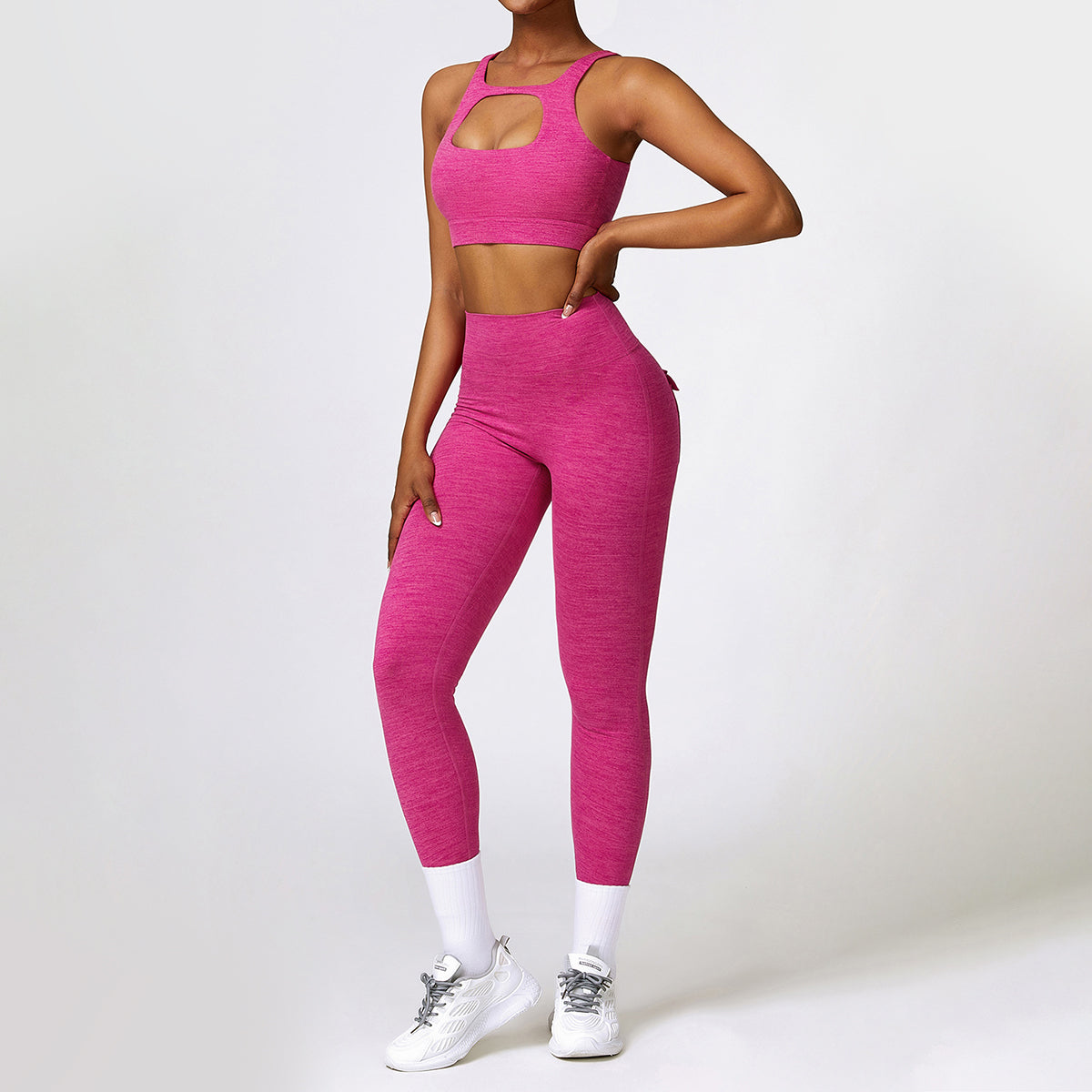 Cut Out Sports Bra -Front and Back Wearable