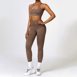 Cut Out Sports Bra -Front and Back Wearable