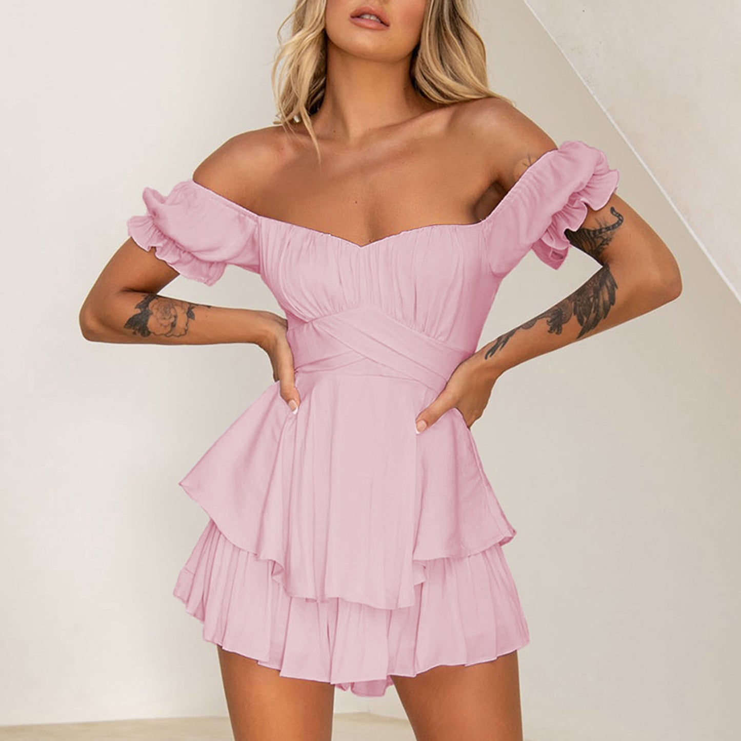 Off Shoulder Romper