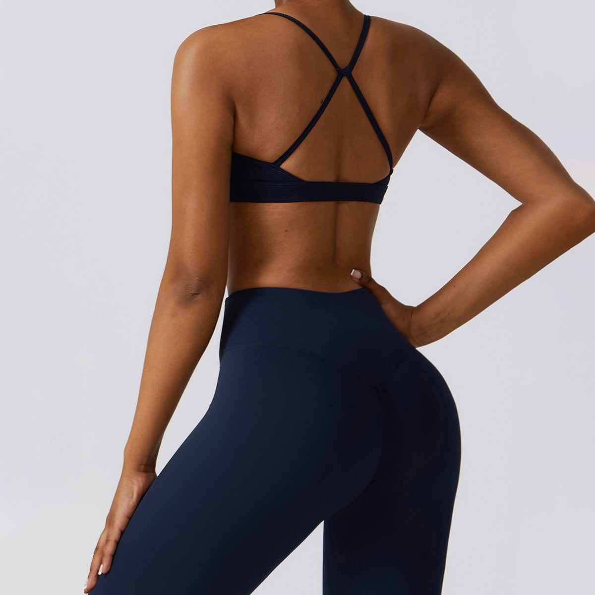 Backless Crisscross Sports Bra - Seven