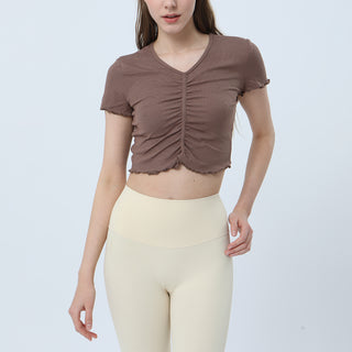 Ruched Yoga Sports Top