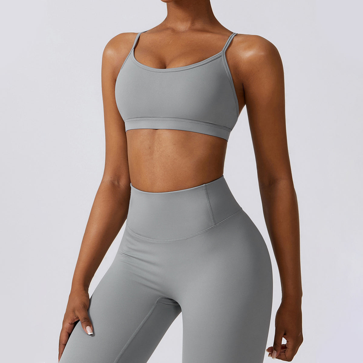 Backless Crisscross Sports Bra - Seven