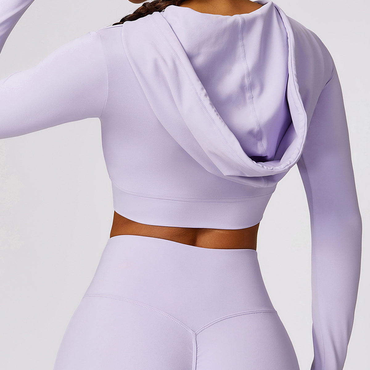 Hoodie Cropped Sports Top - Etel
