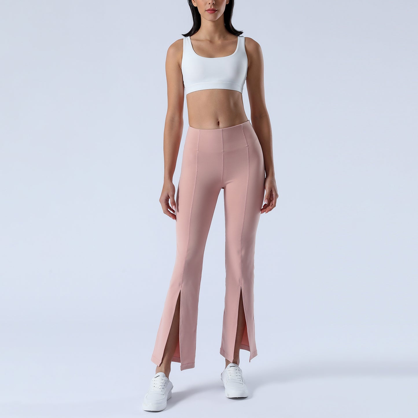 Split Hem Flare Yoga Leggings