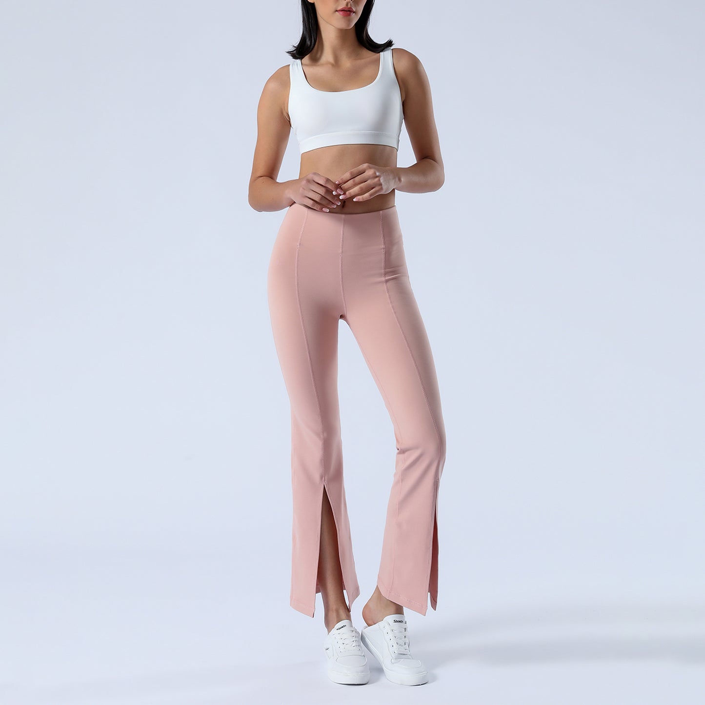 Split Hem Flare Yoga Leggings