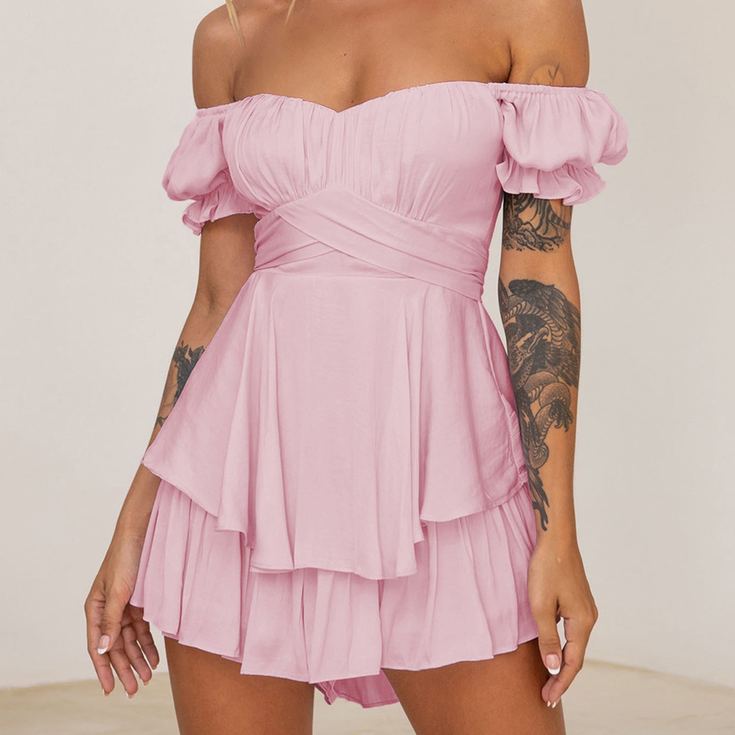 Off Shoulder Romper
