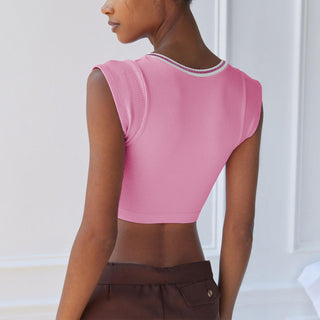Cap Sleeve Cropped Top