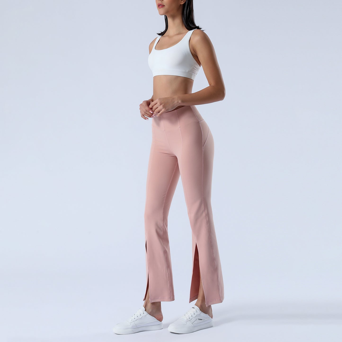 Split Hem Flare Yoga Leggings