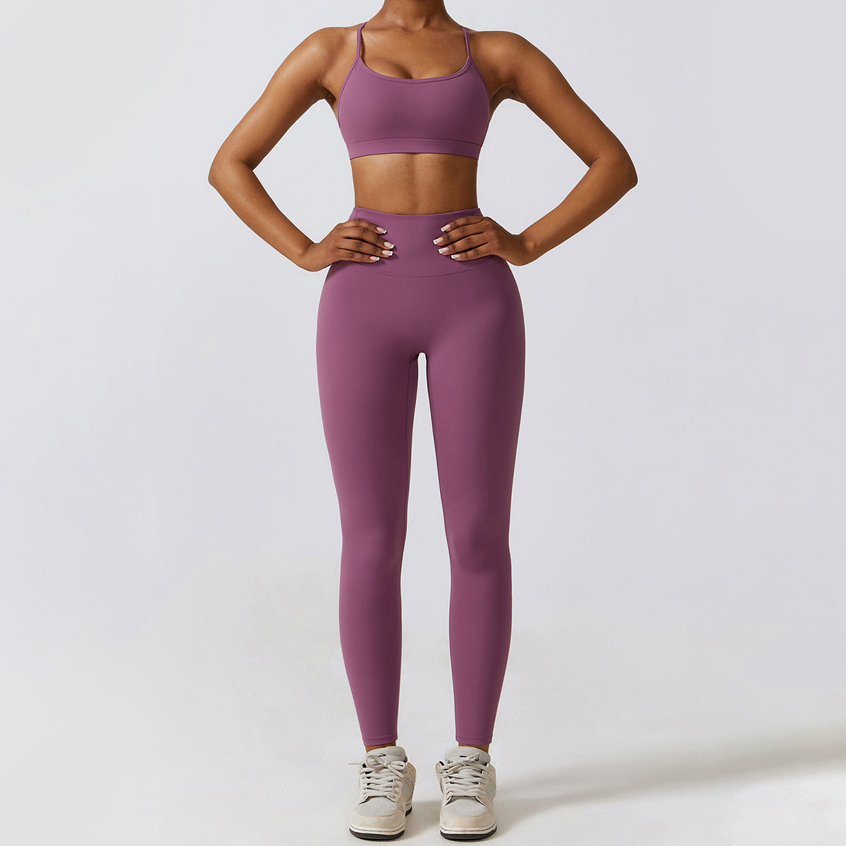Backless Crisscross Sports Bra - Seven
