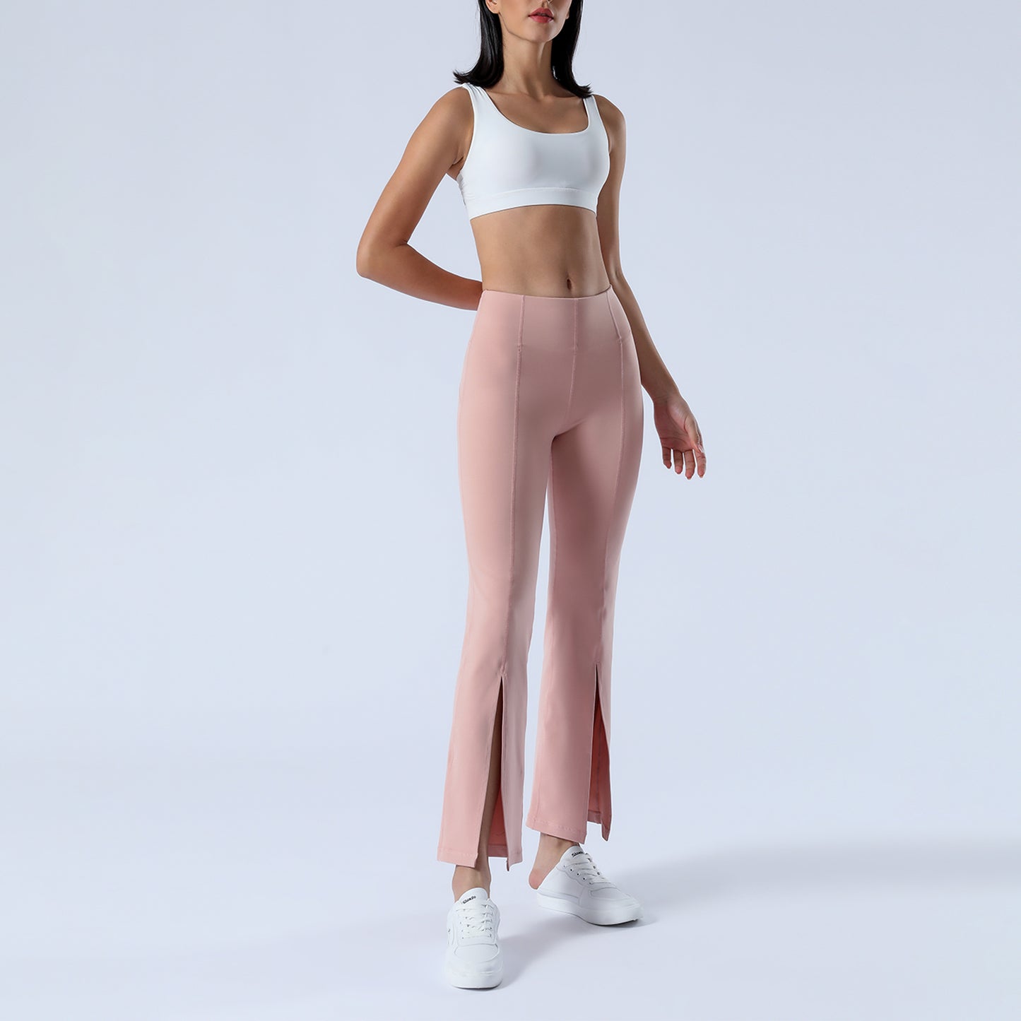 Split Hem Flare Yoga Leggings