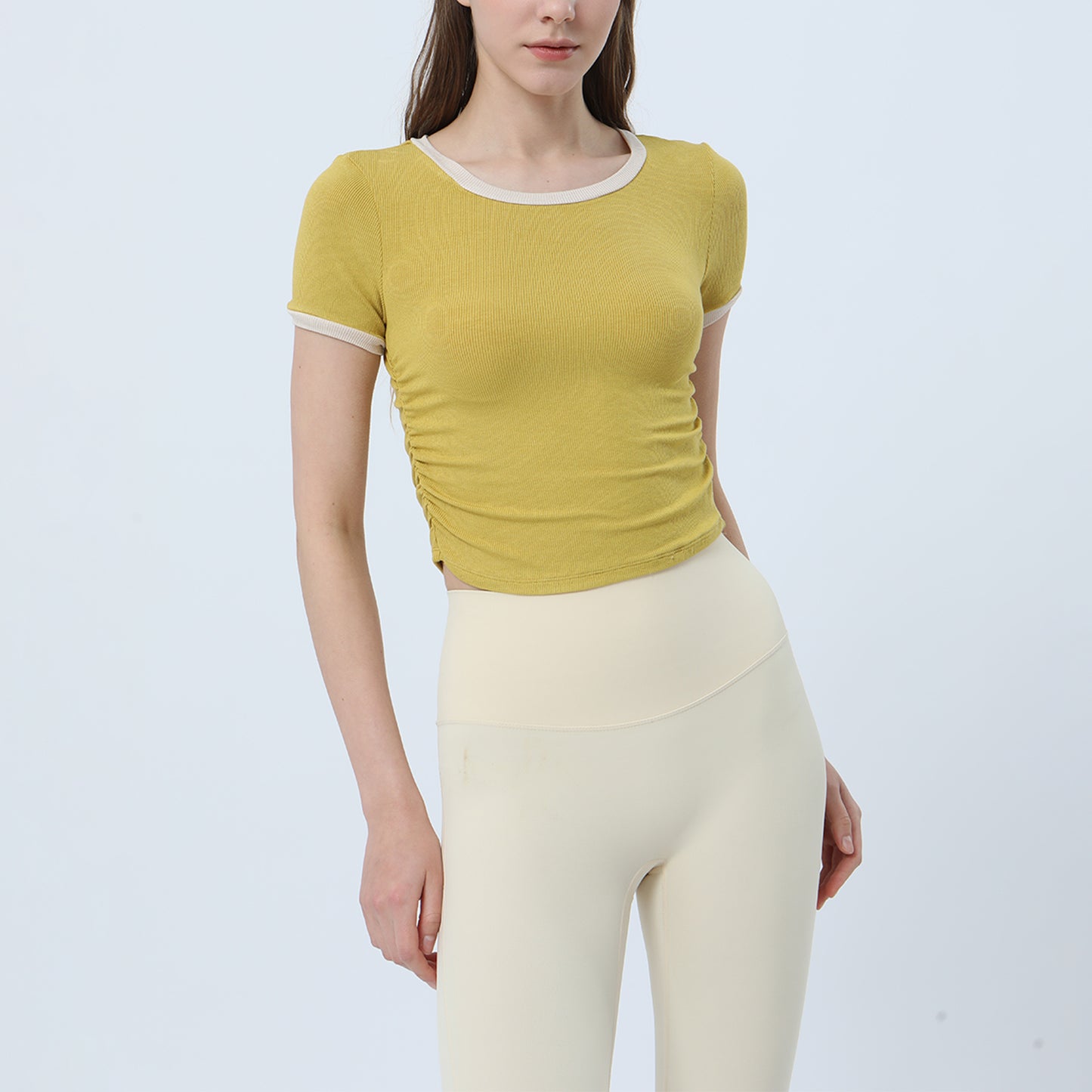 Color Block Short Sleeve Top