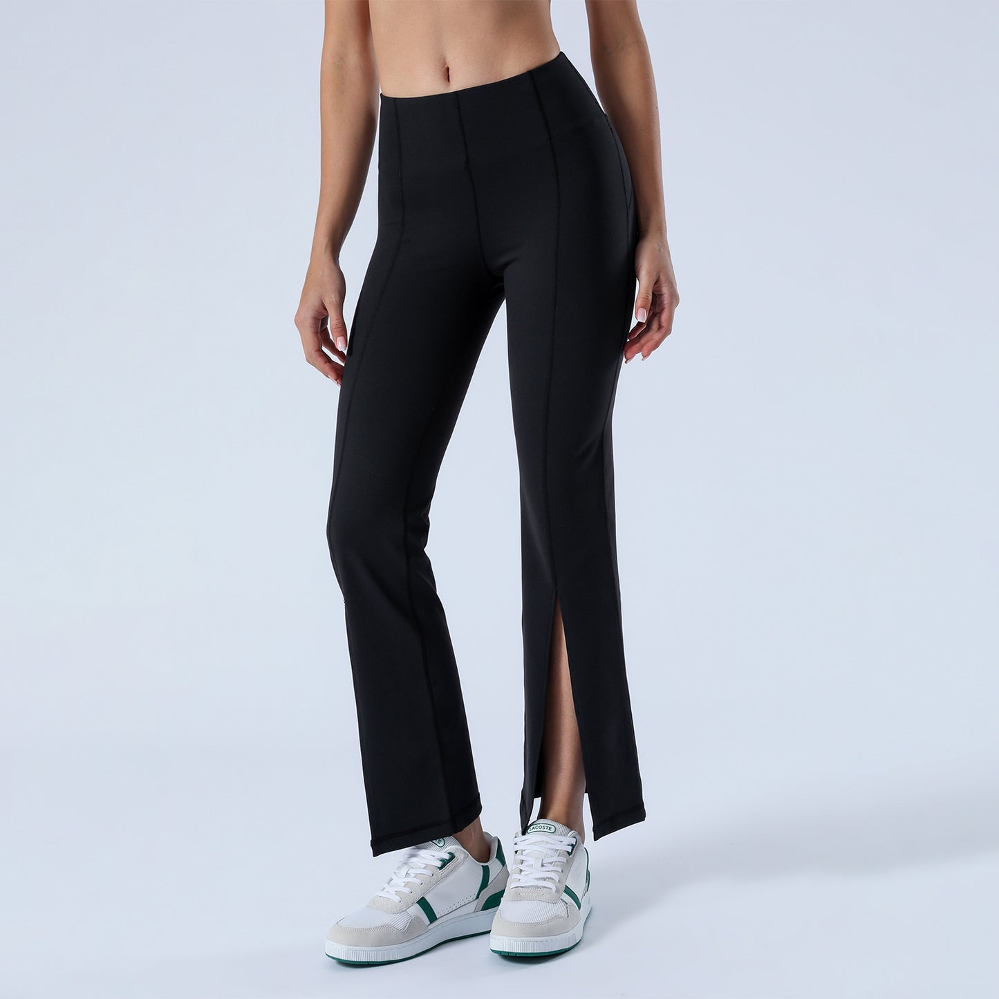 Split Hem Flare Yoga Leggings
