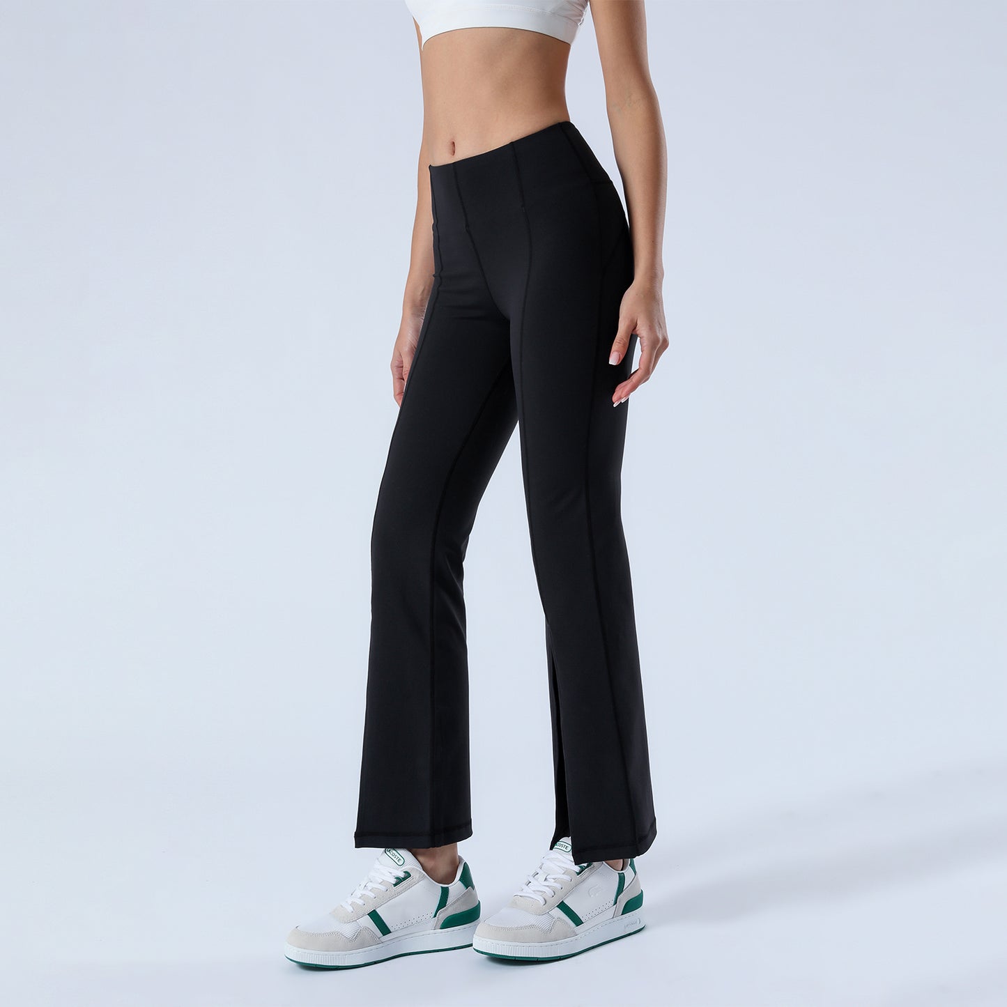 Split Hem Flare Yoga Leggings