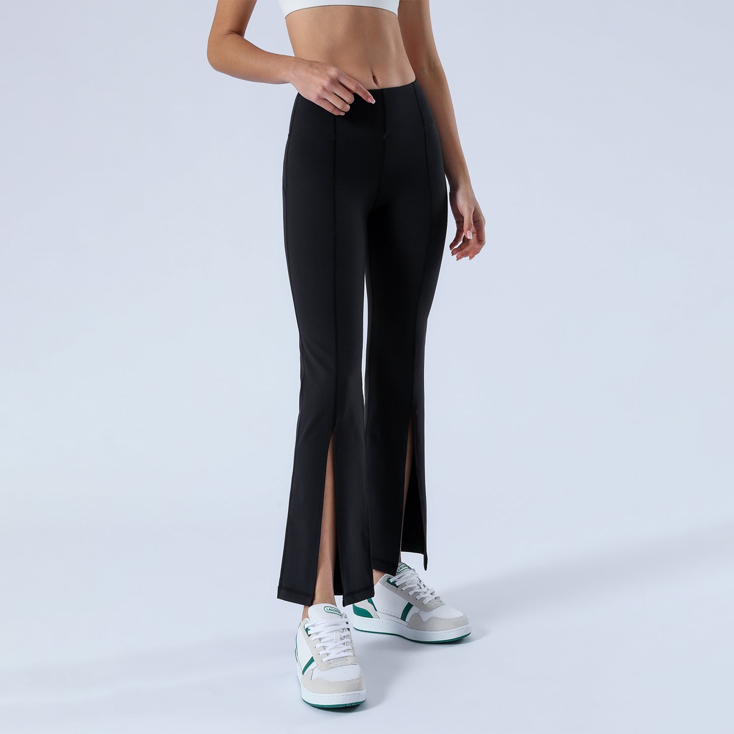 Split Hem Flare Yoga Leggings