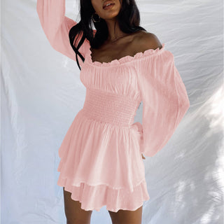 Off Shoulder Long Sleeve Romper