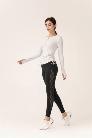 Drawstring Sports Top