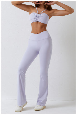 Sports Bra & Flare Leggings Set