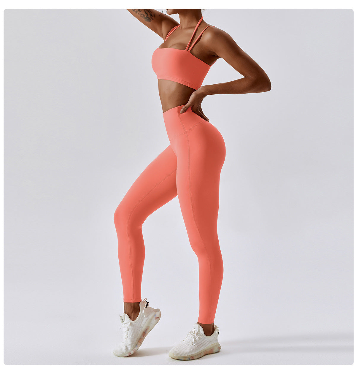 Double Straps Yoga Bra & Leggings Set