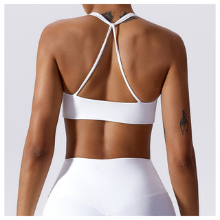 Twisted Backless Sports Bra