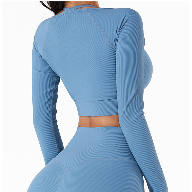 Halter Strap Cropped Sports Top