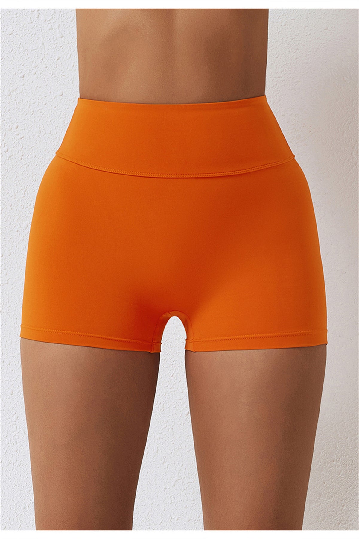 High Waisted Ruched Yoga Shorts