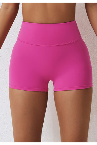 High Waisted Ruched Yoga Shorts