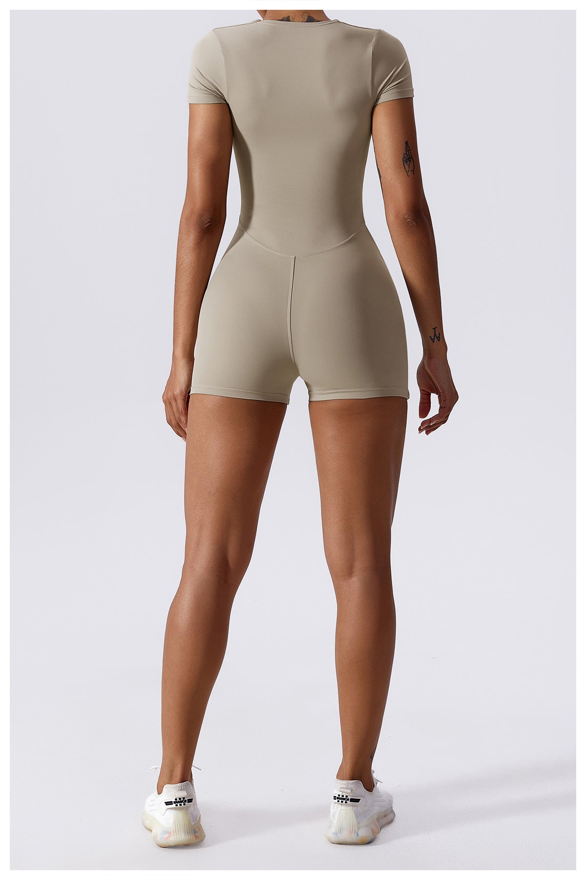 Cap Sleeve Square Neck Yoga Romper