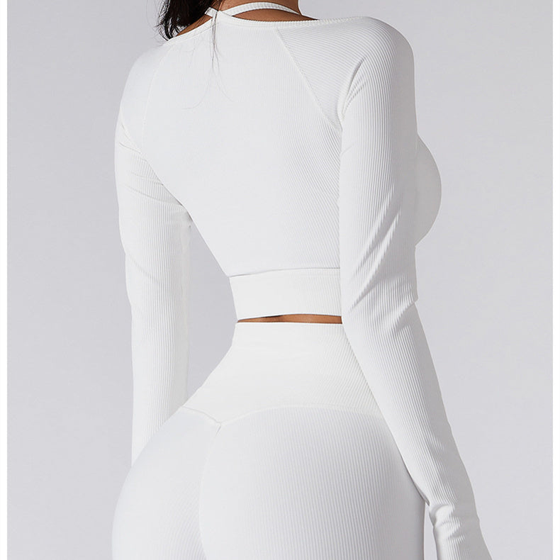 Halter Strap Cropped Sports Top