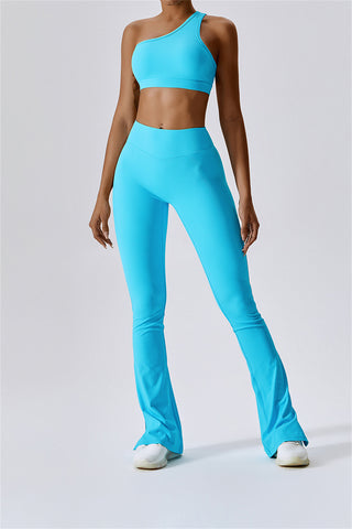 One Shoulder Asymmetric Sports Bra