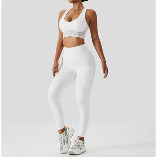 Sweetheart Neck Sports Bra & Leggings Set