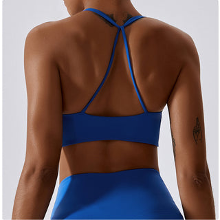 Twisted Backless Sports Bra