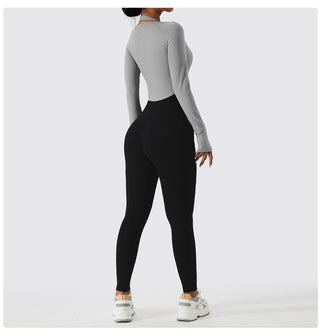 Halter Long Sleeve Sports Top
