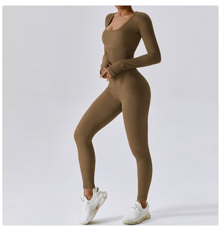 Seamless Long Sleeve Yoga Jumpsuit