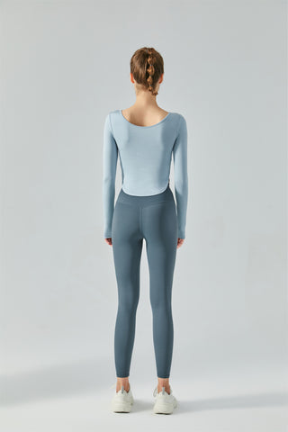 Curved Hem Sports Top