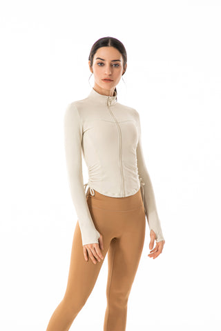 Stand Collar Full Zip Yoga Jacket