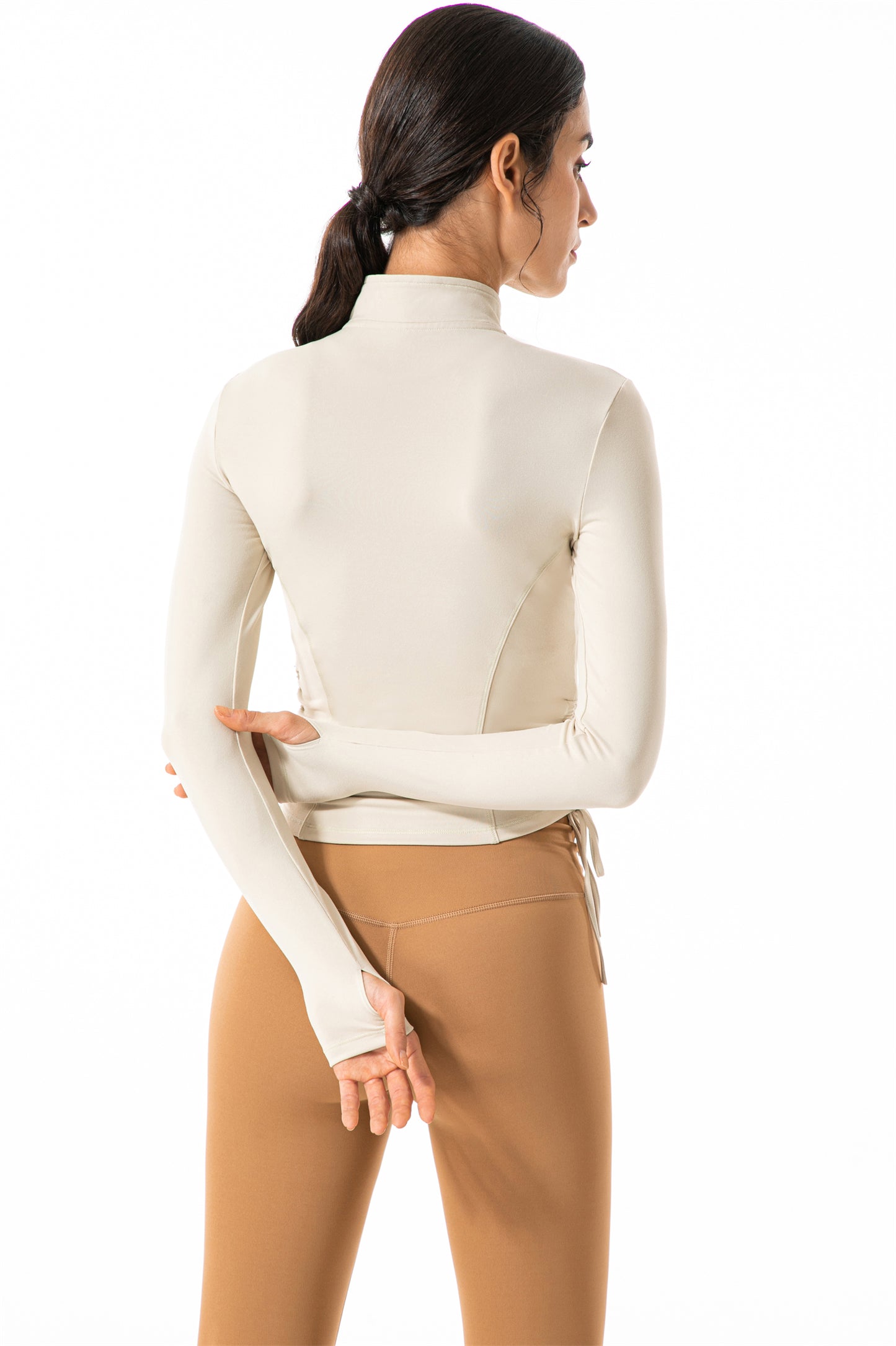 Stand Collar Full Zip Yoga Jacket