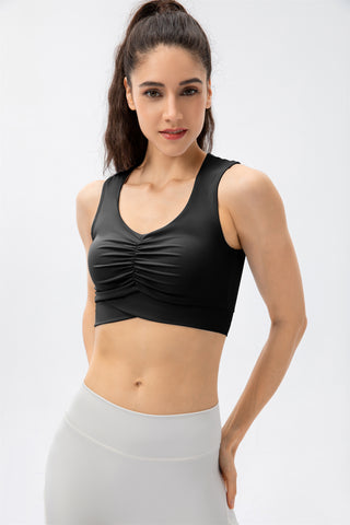 Ruched Sports Bra