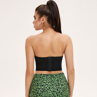 Lace Cropped Bustier Top
