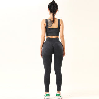 Workout Sets Ruched Sports Bra & Leggings