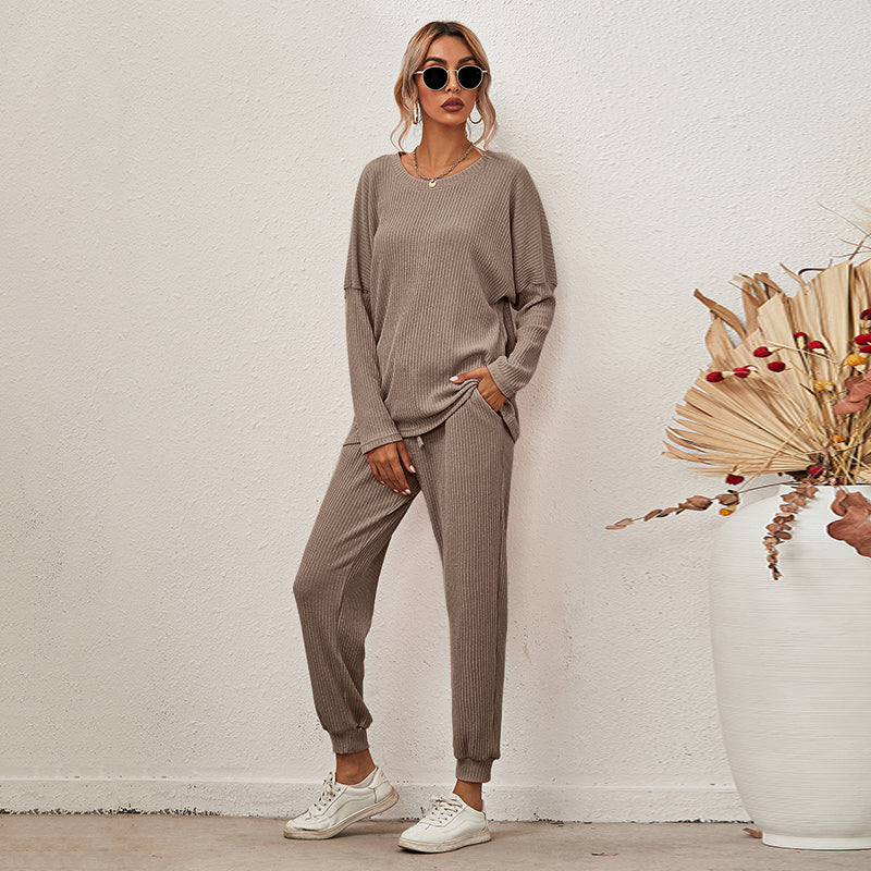 Loose Long Sleeve & Pants Lounge Set