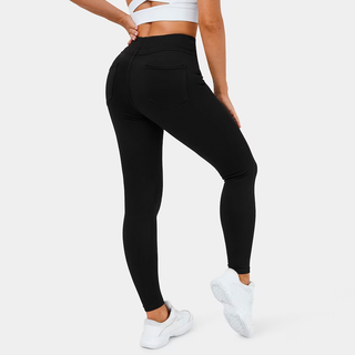 High Waisted Stretchy Denim Leggings