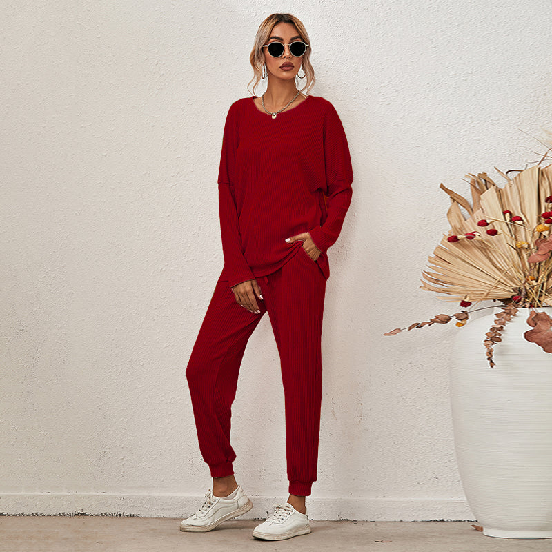 Loose Long Sleeve & Pants Lounge Set
