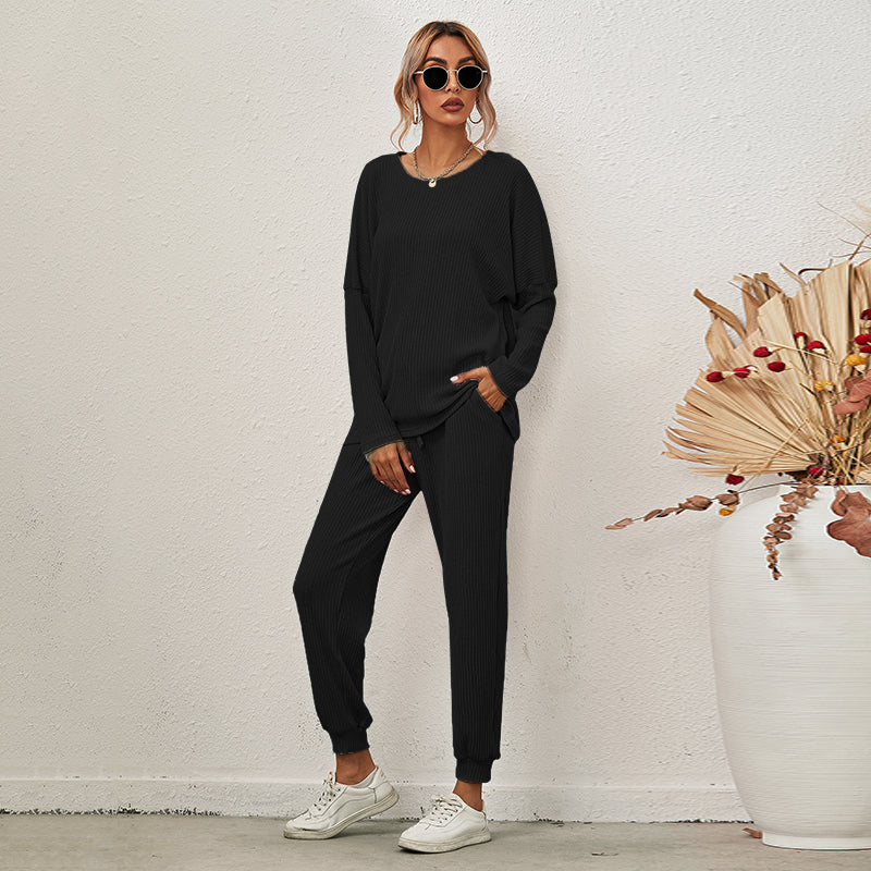 Loose Long Sleeve & Pants Lounge Set