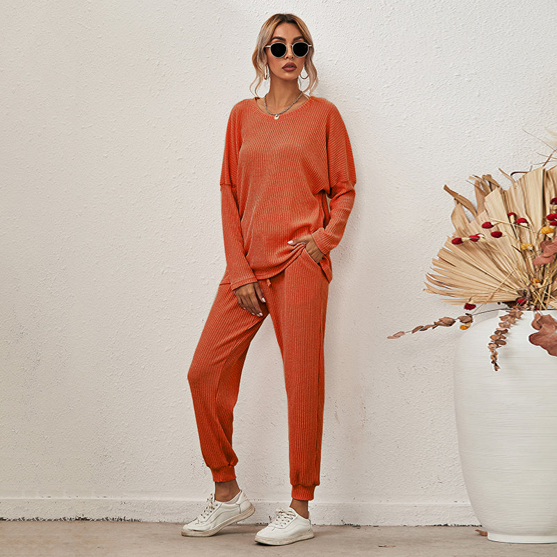 Loose Long Sleeve & Pants Lounge Set