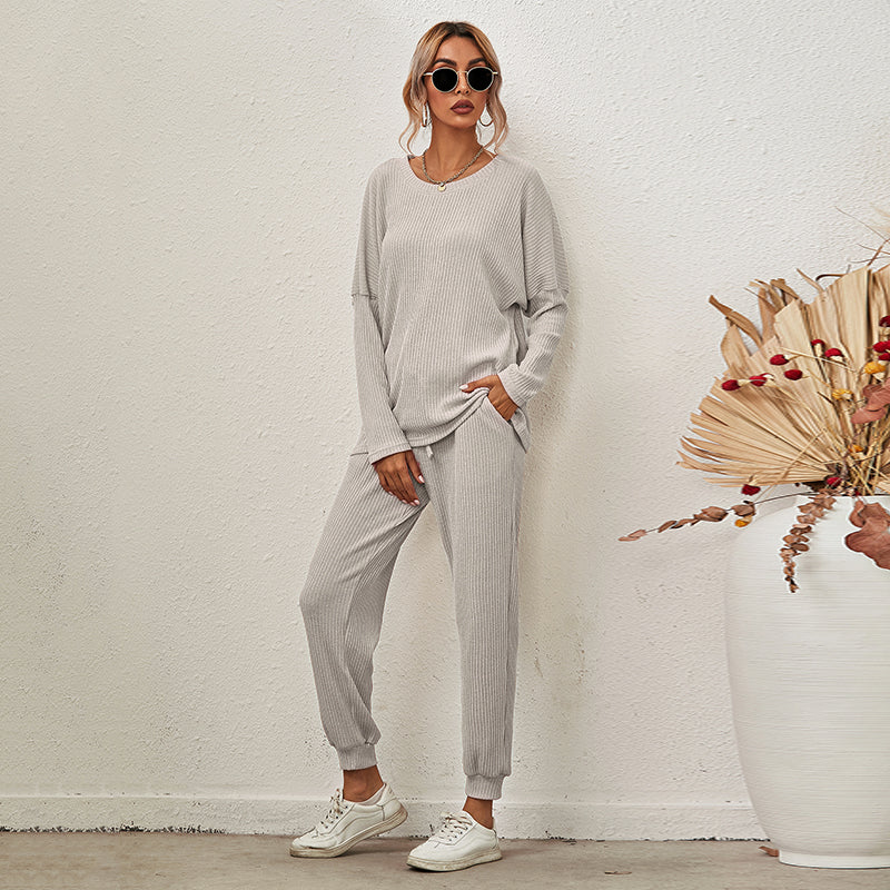 Loose Long Sleeve & Pants Lounge Set