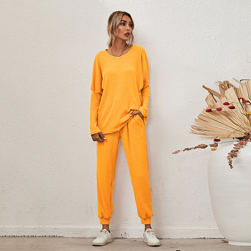 Loose Long Sleeve & Pants Lounge Set