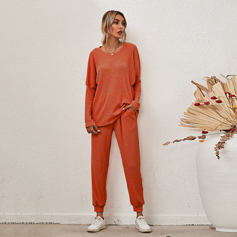 Loose Long Sleeve & Pants Lounge Set