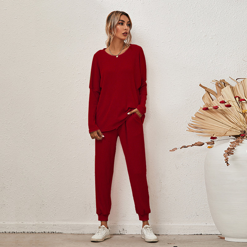 Loose Long Sleeve & Pants Lounge Set